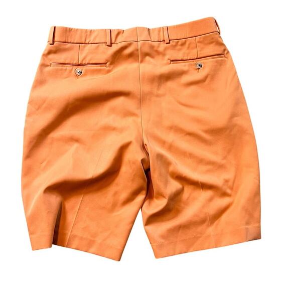 Ballin Micro Nano Travel Twill Performance Plain Front Shorts.  Orange Size 34 - Picture 2 of 7